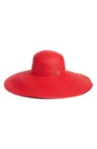 Women's Eric Javits Floppy Straw Hat - Red
