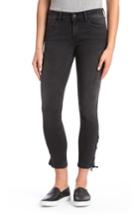 Women's Mavi Adriana Lace Up Ankle Super Skinny Jeans - Black