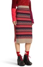 Women's Burberry Knit Wool Blend Pencil Skirt - None