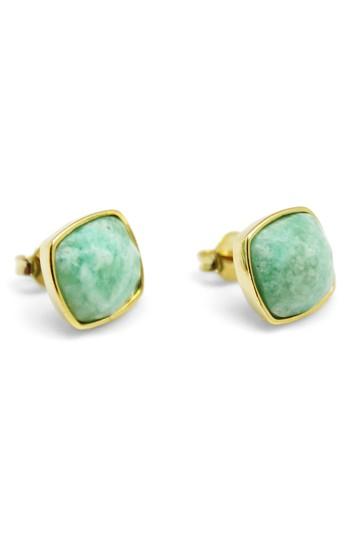 Women's Nakamol Design Square Amazonite Stud Earrings