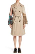 Women's Junya Watanabe Patterned Sleeve Trench Coat