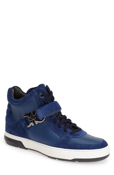 Men's Salvatore Ferragamo 'nayon' High Top Sneaker