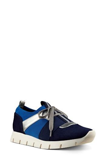 Women's Nine West Welldone Sneaker M - Blue