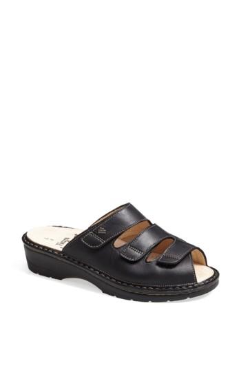 Women's Finn Comfort 'tilburg' Leather Sandal .5 M - Black