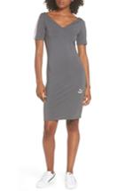 Women's Puma Classics T7 T-shirt Dress - Grey