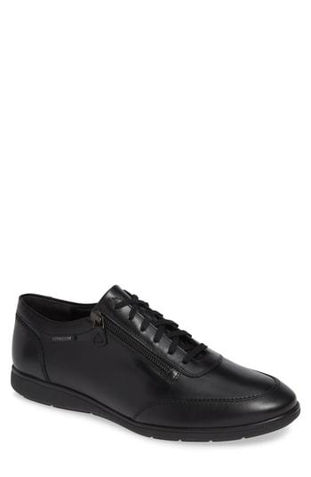Men's Mephisto Laurent Zippered Low Top Sneaker M - Black