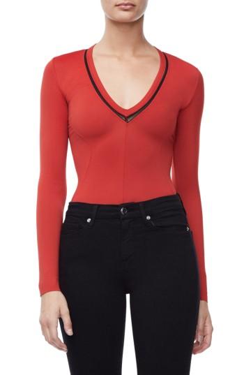 Women's Good Body Low Down Bodysuit - Red