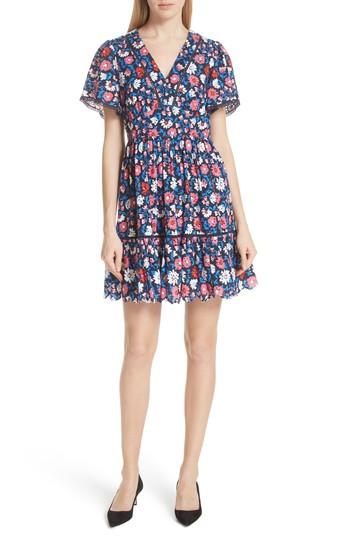 Women's Kate Spade New York Daisy Eyelet Minidress - Blue