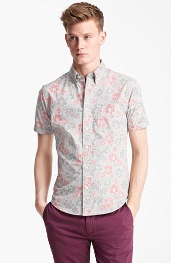 Jack Spade 'bannon' Short Sleeve Flower Print Shirt