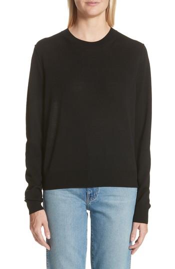 Women's Acne Studios Norma Semi Sheer Sweater - Black