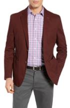 Men's Flynt Draper Regular Fit Soft Stretch Cotton Sport Coat - Red