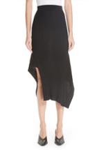 Women's Stella Mccartney Draped Rib Knit Skirt Us / 44 It - Black