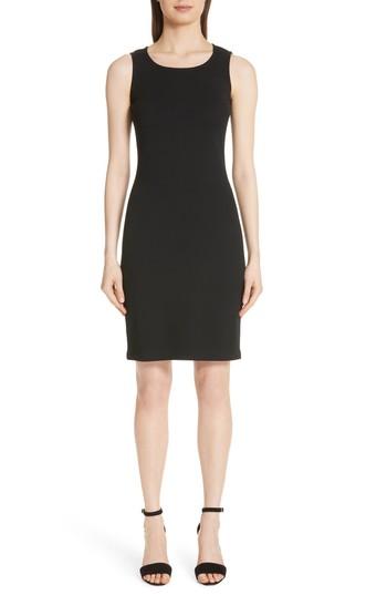 Women's St. John Collection Sleeveless Milano Knit Dress - Black