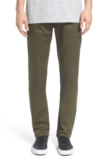 Men's Naked & Famous Denim Slim Fit Stretch Chinos - Green