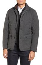 Men's Ted Baker London Jaycie Inset Bib Quilted Jacket (m) - Grey