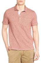 Men's Jeremiah Dixon Twist Yarn Jersey Polo, Size - Red