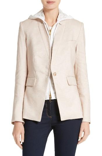 Women's Veronica Beard Turn-up Collar Jacket