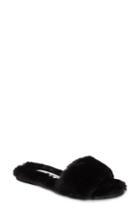 Women's Chinese Laundry Mulholland Faux Fur Slide Sandal M - Black