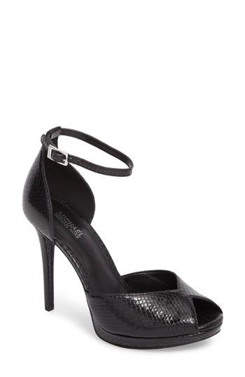 Women's Michael Michael Kors Tiegan Sandal M - Black