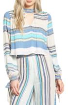 Women's Wildfox Stripe Split Back Top