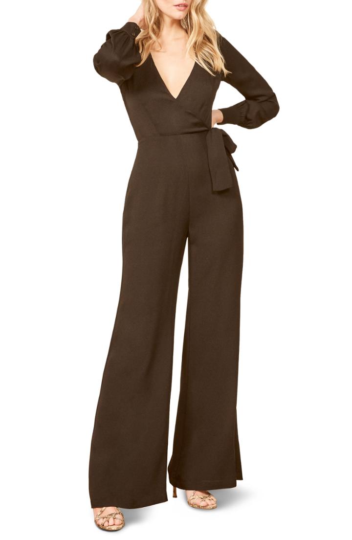 Women's Reformation Molly Jumpsuit - Black