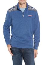 Men's Vineyard Vines Shep Fair Isle Marlin Quarter-zip Pullover - Blue