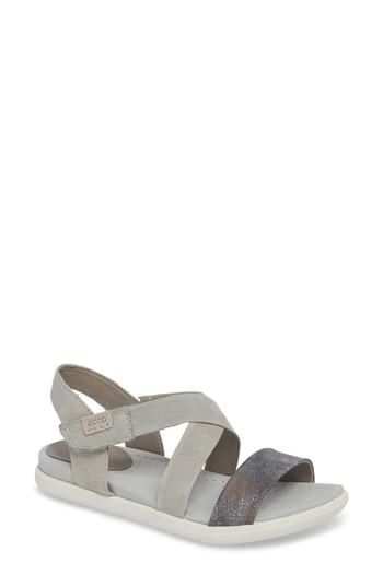 Women's Ecco Damara Cross-strap Sandal -9.5us / 40eu - Grey