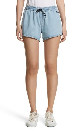 Women's Etre Cecile Rib Retro Shorts - Blue