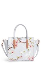 Ted Baker London Blossom Leather Tote - Grey