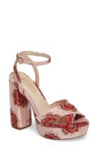 Women's Topshop Lollie Embroidered Sandals .5us / 38eu - Pink