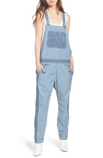 Women's Zadig & Voltaire Sidney Patch Overalls - Blue