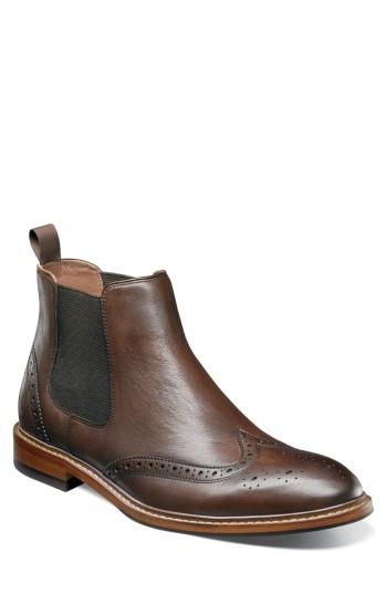 Men's Florsheim Sheffield Chelsea Boot .5 D - Brown