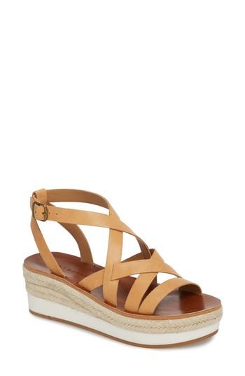 Women's Lucky Brand Jenepper Platform Wedge Sandal M - Beige