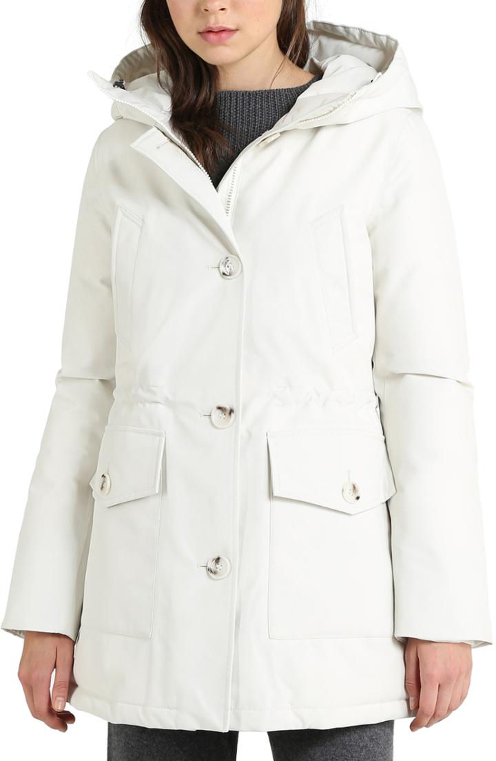 Women's Woolrich Mountain Gore-tex Hooded Down Parka - White