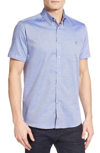 Men's Ted Baker London Wooey Mini Texture Sport Shirt