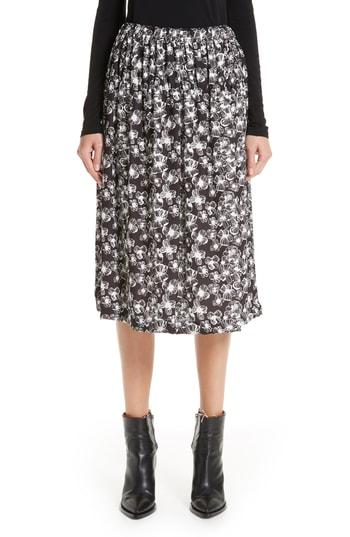 Women's Comme Des Garcons Floral Skirt - Black