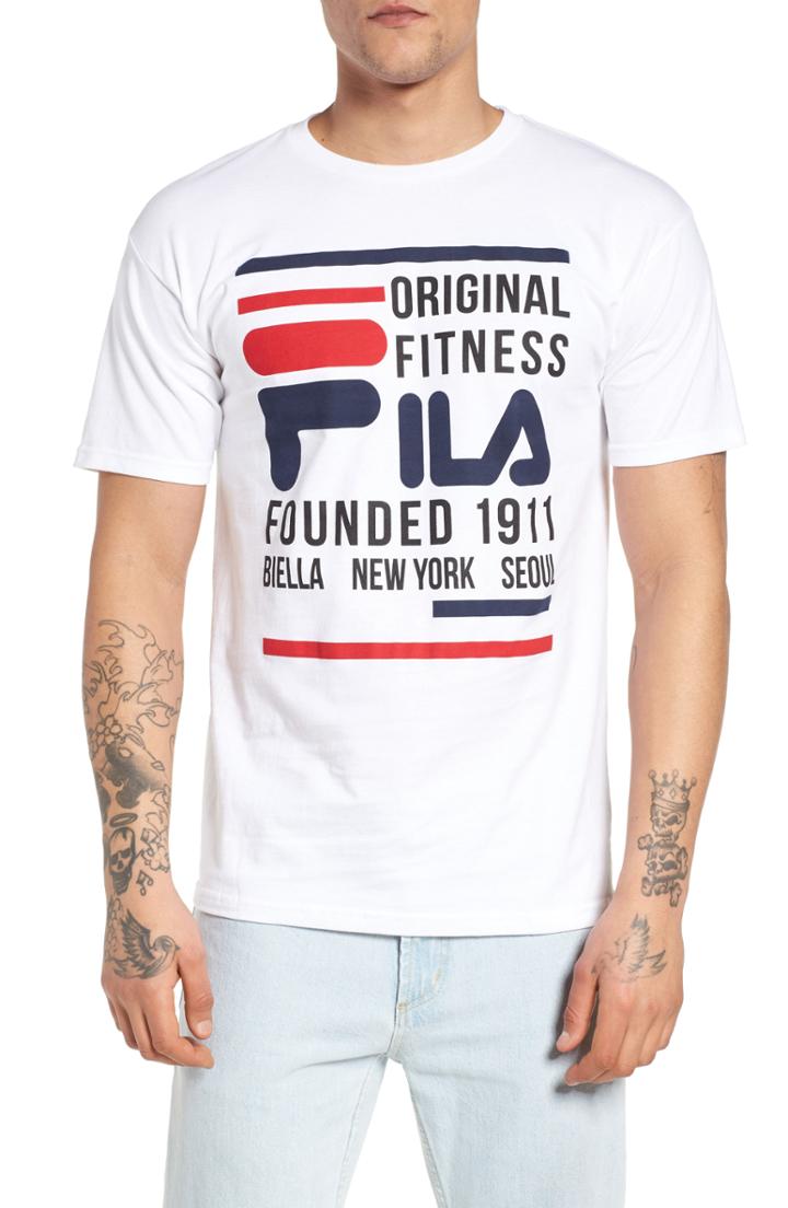 Men's Fila Original Fitness Graphic T-shirt - White