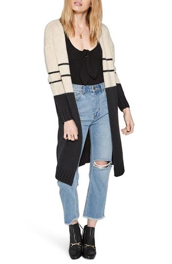 Women's Amuse Society Jayce Colorblock Cardigan - Black
