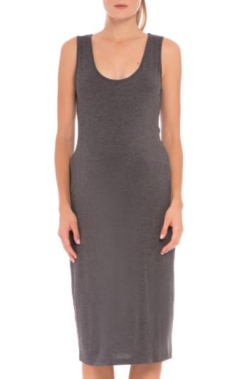 Women's Olian 'olivia' Reversible Maternity Tank Dress - Grey