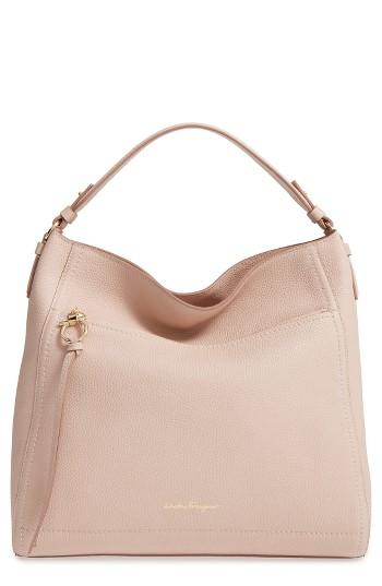 Salvatore Ferragamo Calfskin Leather Hobo -