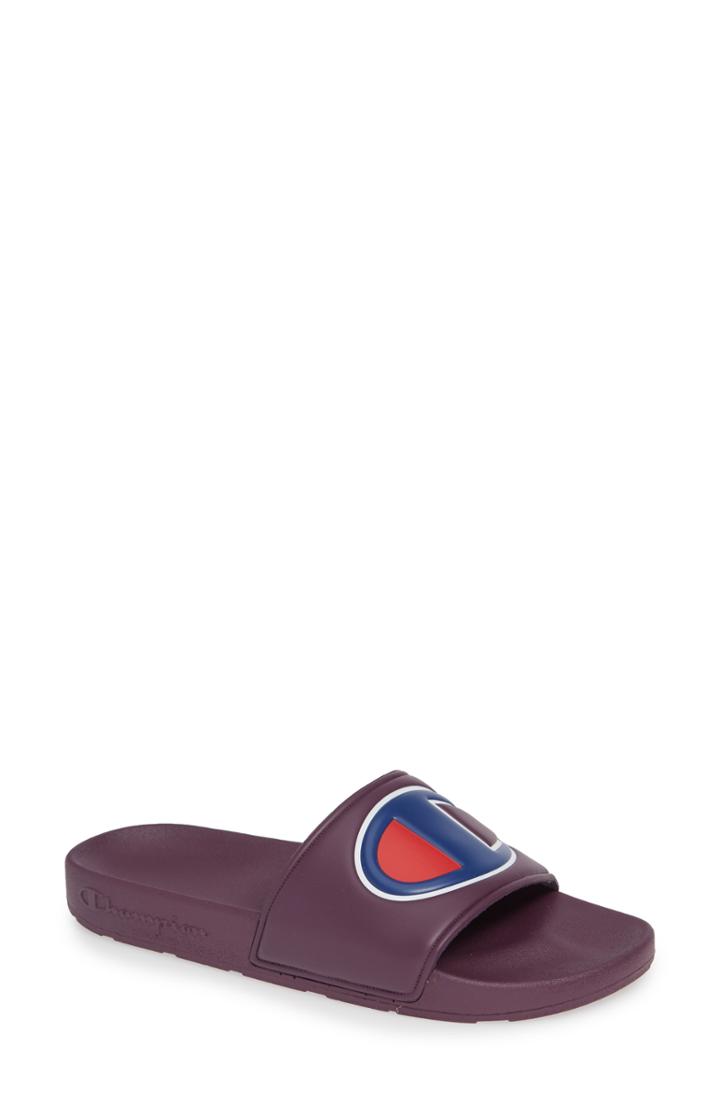Women's Champion Slide Sandal M - Purple