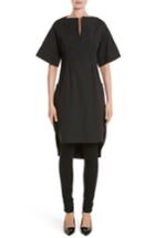Women's Oscar De La Renta Cotton Poplin Tunic - Black