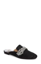 Women's Badgley Mischka Kana Embellished Loafer Mule .5 M - Black