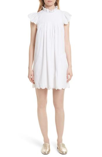 Women's Sea Pintuck Cotton Tunic - White