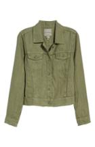 Women's Tommy Bahama 'two Palms' Linen Raw Edge Jacket - Green