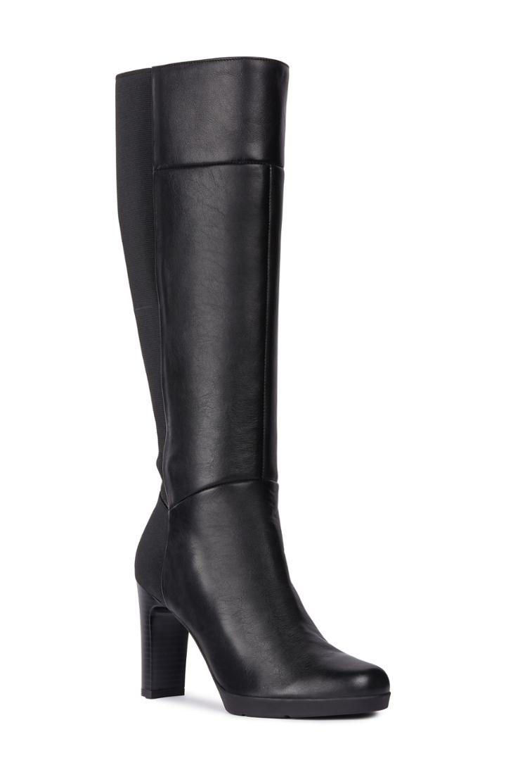 Women's Geox Annya Knee High Boot .5us / 41eu - Black