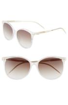 Women's Vedi Vero 59mm Round Sunglasses - Ivory/brown