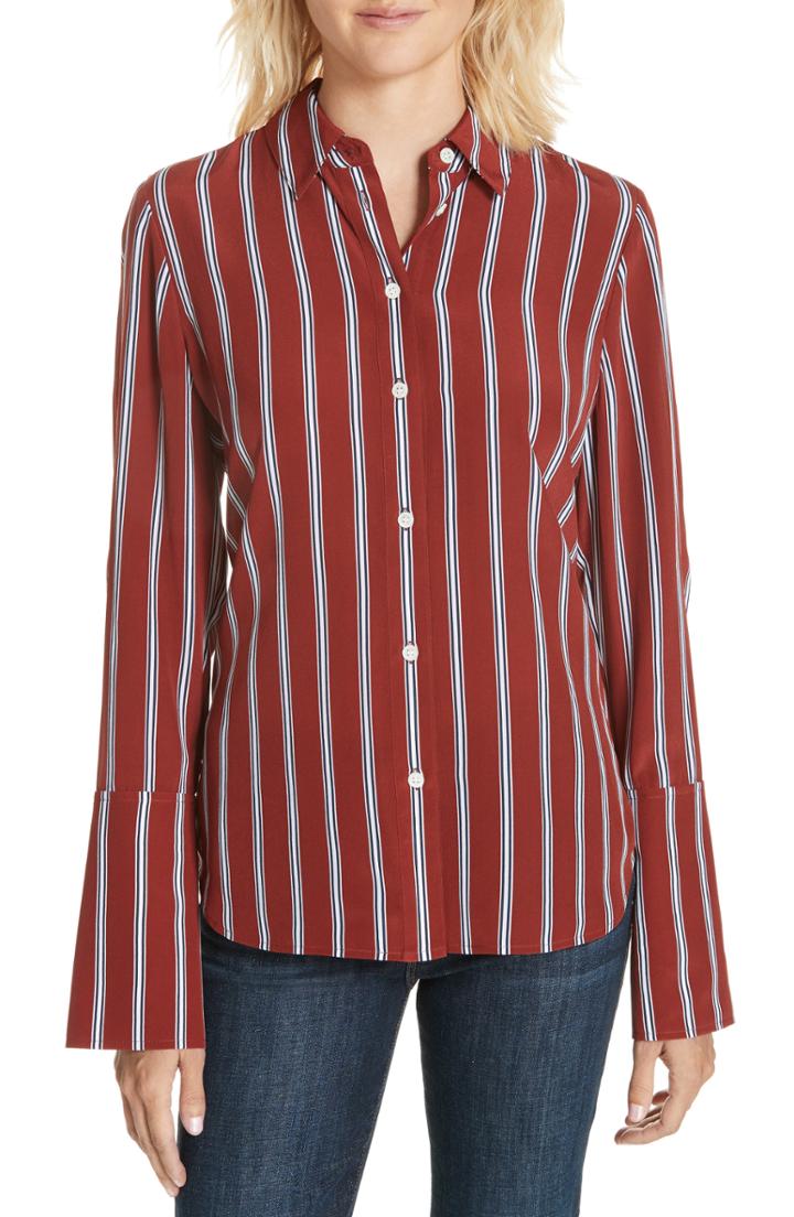 Women's Frame Silk Pajama Blouse