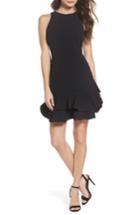 Women's Chelsea28 Tiered Ruffle Hem Dress (similar To 12w-14w) - Black