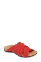 Women's Vionic Juno Orthaheel Sandal .5 M - Red